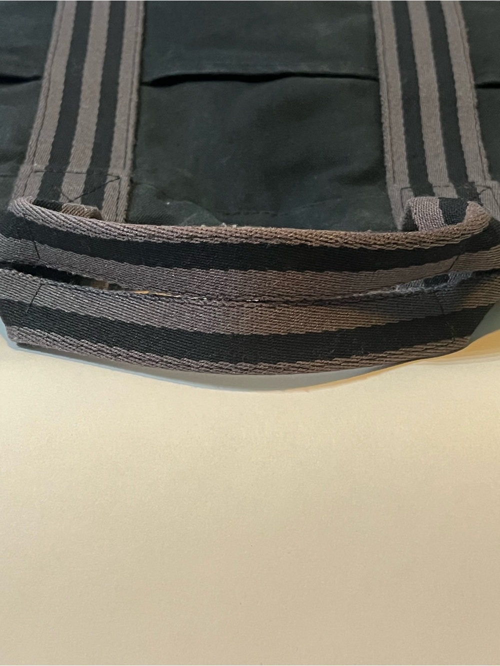 Hermès Fourre Tout MM Black Grey Cotton Canvas Tote Bag Made in 🇫🇷 - Picture 7 of 13
